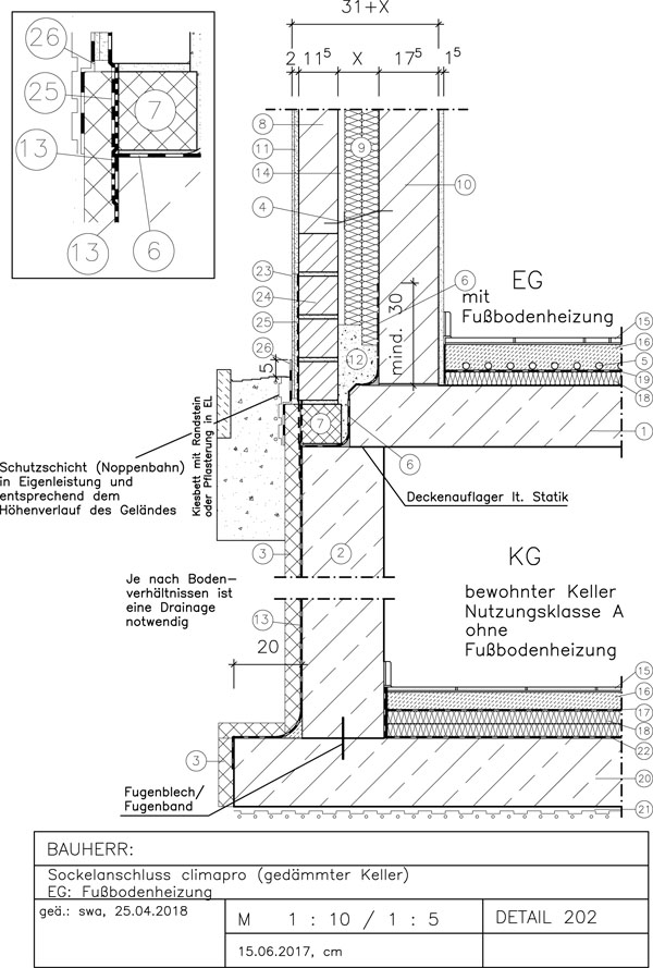 detail pondasi 1 10 352 2 WDVS seitlicher Anschluss Fensterbank AVAnet